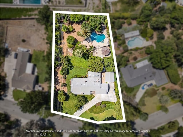 1296 Tiger Tail Dr, Riverside, CA 92506 - aerial overview of property's location with property boundaries highlighted