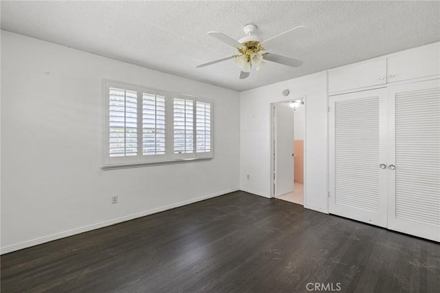 1296 Tiger Tail Dr, Riverside, CA 92506 - unfurnished bedroom with wood finished floors, a textured ceiling, a closet, and ceiling fan