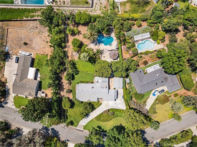 1296 Tiger Tail Dr, Riverside, CA 92506 - aerial view of property's location with a pool