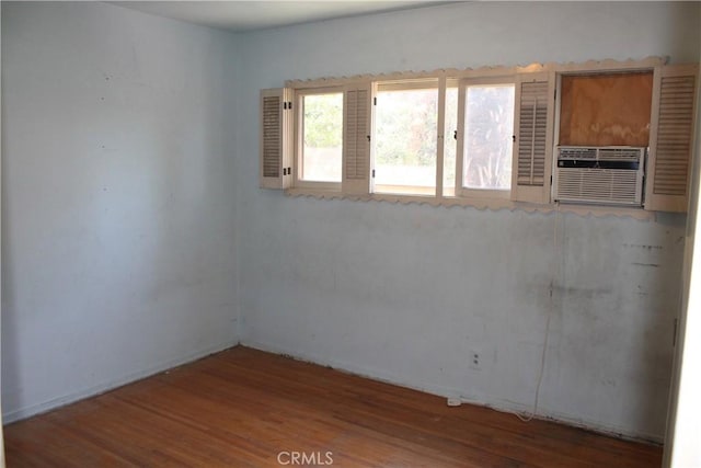 841 N Naomi St, Burbank, CA 91505 - unfurnished room with wood finished floors and cooling unit