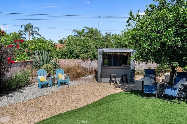 9811 Kempster Ave, Fontana, CA 92335 - view of yard with an outdoor structure