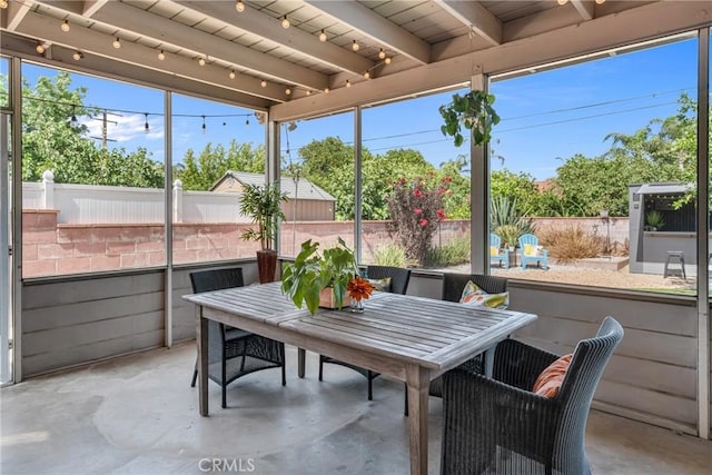 9811 Kempster Ave, Fontana, CA 92335 - sunroom featuring outdoor dining space and healthy amount of natural light