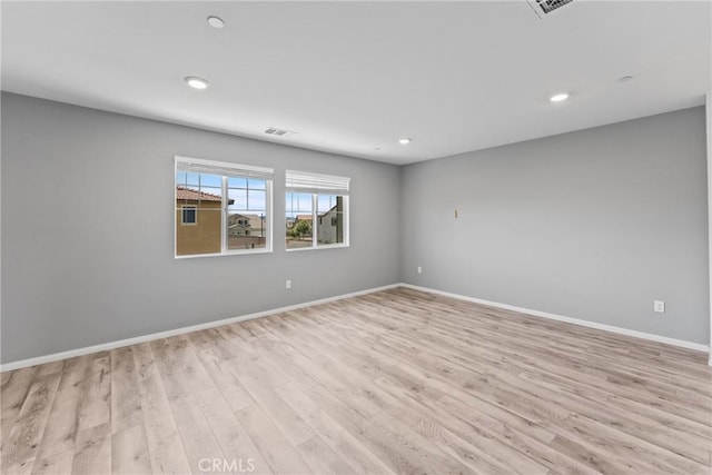 26627 Pearl Blossom Way, Menifee, CA 92585 - unfurnished room featuring light wood finished floors and recessed lighting