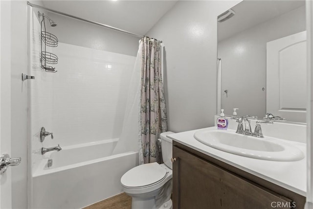 26627 Pearl Blossom Way, Menifee, CA 92585 - bathroom featuring shower / tub combo and vanity