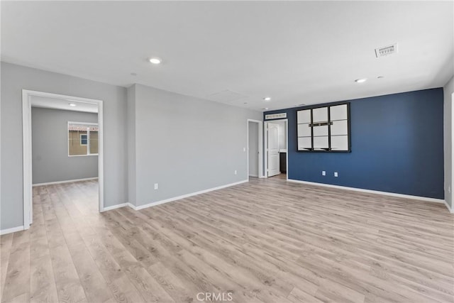 26627 Pearl Blossom Way, Menifee, CA 92585 - unfurnished room with light wood-style floors and recessed lighting