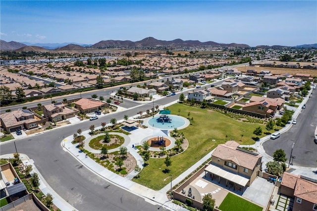 26627 Pearl Blossom Way, Menifee, CA 92585 - aerial perspective of suburban area featuring a mountain backdrop