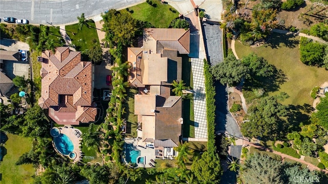 940 N Silent Ranch Dr, Glendora, CA 91741 - drone / aerial view of a pool area