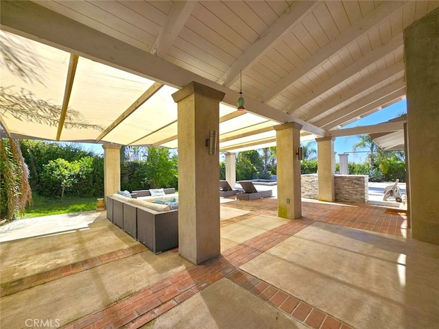 940 N Silent Ranch Dr, Glendora, CA 91741 - view of patio featuring an outdoor hangout area