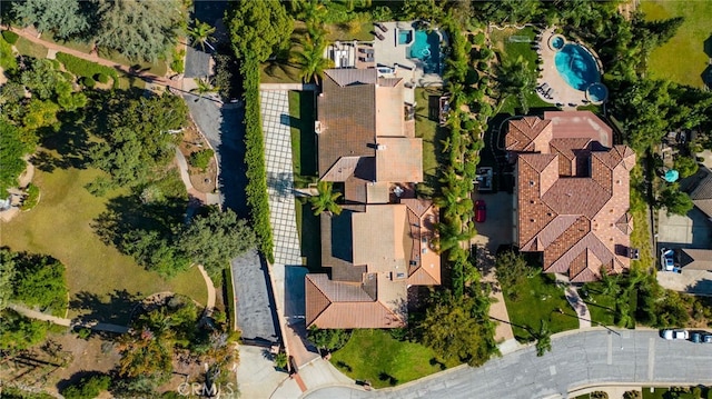 940 N Silent Ranch Dr, Glendora, CA 91741 - aerial view of property and surrounding area featuring a pool