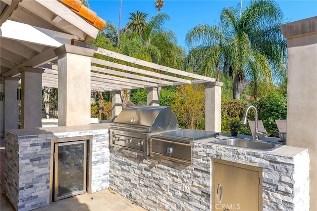 940 N Silent Ranch Dr, Glendora, CA 91741 - view of patio featuring area for grilling and a pergola