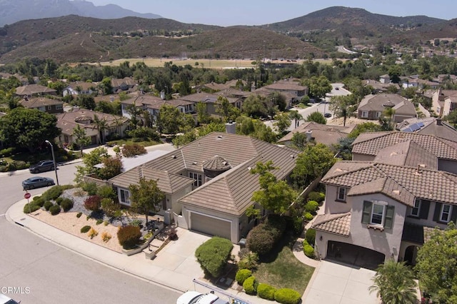 219 Via Rebecca, Thousand Oaks, CA 91320 - aerial view of residential area featuring a mountainous background