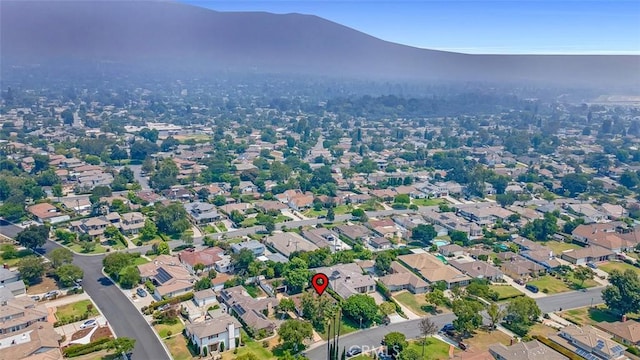 1011 Portola Dr, Arcadia, CA 91007 - aerial overview of property's location featuring mountains