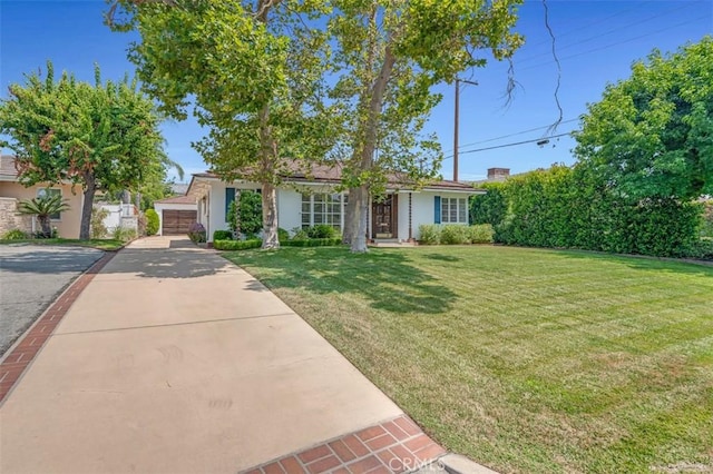 1011 Portola Dr, Arcadia, CA 91007 - view of front of house featuring a front yard and a garage