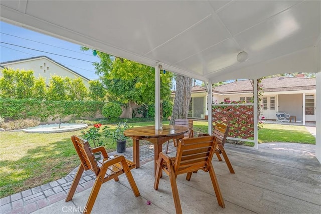 1011 Portola Dr, Arcadia, CA 91007 - view of patio with outdoor dining space