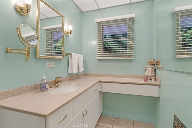 1011 Portola Dr, Arcadia, CA 91007 - bathroom featuring vanity and tile patterned floors