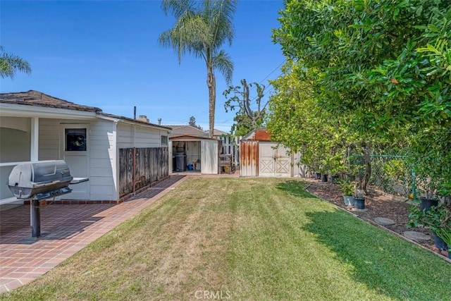1011 Portola Dr, Arcadia, CA 91007 - view of yard featuring a storage unit