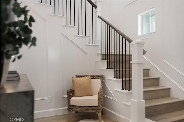 2526 N La Colina Ct, Orange, CA 92867 - staircase featuring wood finished floors and baseboards