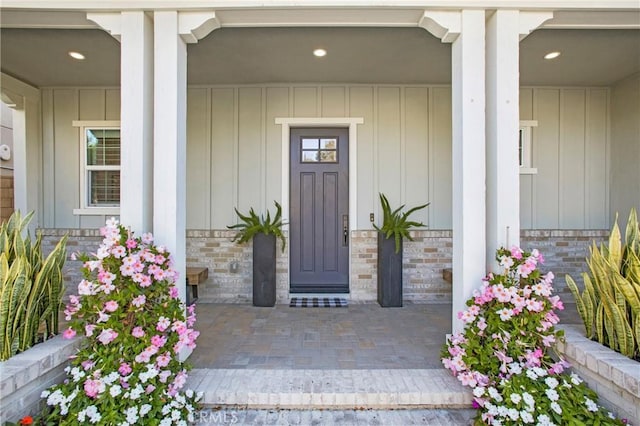 2526 N La Colina Ct, Orange, CA 92867 - entrance to property with covered porch and board and batten siding