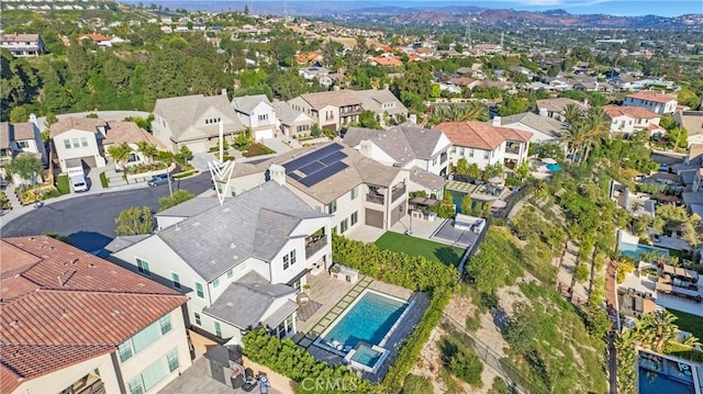 2526 N La Colina Ct, Orange, CA 92867 - aerial view of residential area featuring a pool