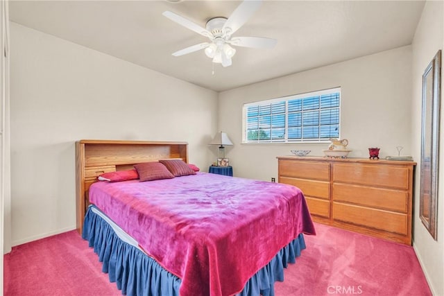 929 9th St, Williams, CA 95987 - carpeted bedroom with baseboards and ceiling fan