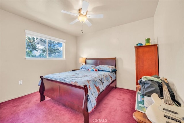 929 9th St, Williams, CA 95987 - carpeted bedroom featuring a ceiling fan and baseboards