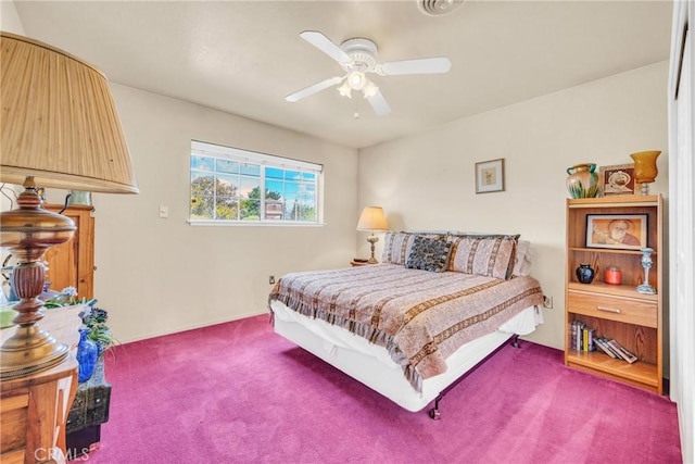 929 9th St, Williams, CA 95987 - carpeted bedroom featuring a ceiling fan