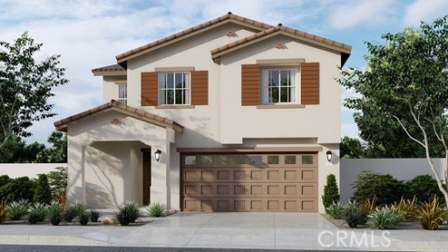30443 Dart Ct, Winchester, CA 92596 - mediterranean / spanish home with stucco siding, a garage, driveway, and a tile roof