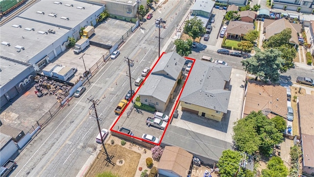 252 S 7th St, Montebello, CA 90640 - aerial perspective of suburban area featuring property boundaries highlighted