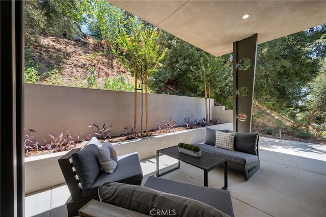 620 Baldwin Ct, Sierra Madre, CA 91024 - view of patio with outdoor lounge area