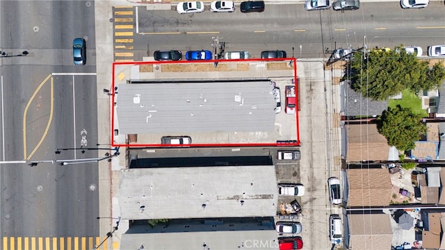 3390 Santa Fe Ave, Long Beach, CA 90810 - aerial overview of property's location with property boundaries highlighted