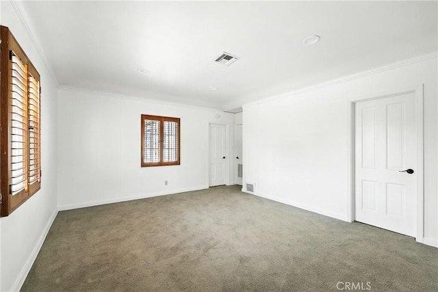 408 N Mccadden Pl, Los Angeles, CA 90004 - spare room featuring carpet floors and ornamental molding