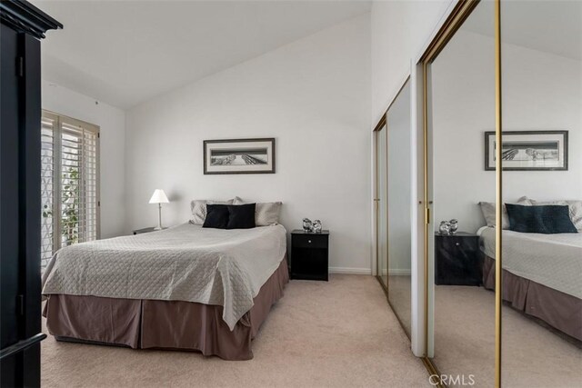 5231 Hiram Ln, Irvine, CA 92603 - bedroom with lofted ceiling and light carpet