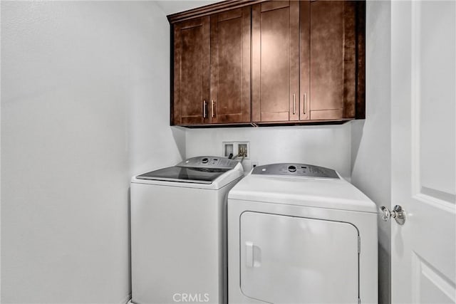 70 Linden Ln, Temple City, CA 91780 - laundry area featuring separate washer and dryer and cabinet space