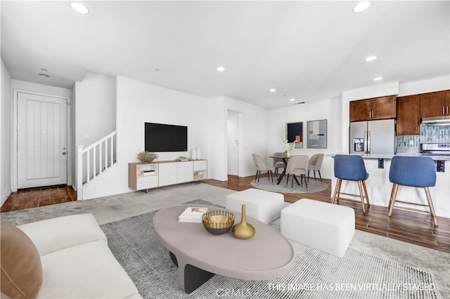 70 Linden Ln, Temple City, CA 91780 - living room with recessed lighting and stairway