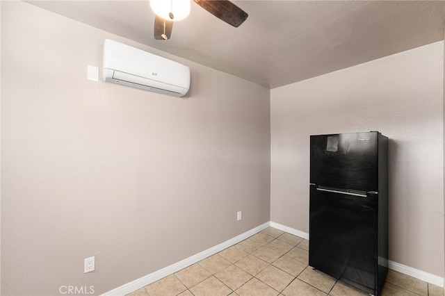 610 W Glen Lyn Dr, Glendora, CA 91740 - spare room with a wall mounted air conditioner, light tile patterned floors, and ceiling fan