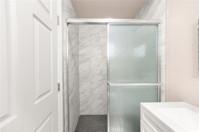610 W Glen Lyn Dr, Glendora, CA 91740 - bathroom with a stall shower and vanity