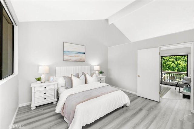 90 Lakepines Unit 5B, Irvine, CA 92620 - bedroom with light wood finished floors and access to exterior