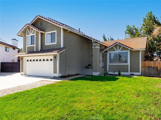 1324 Windermere Ct, Palmdale, CA 93551 - view of front of property with stucco siding, a tile roof, and a garage
