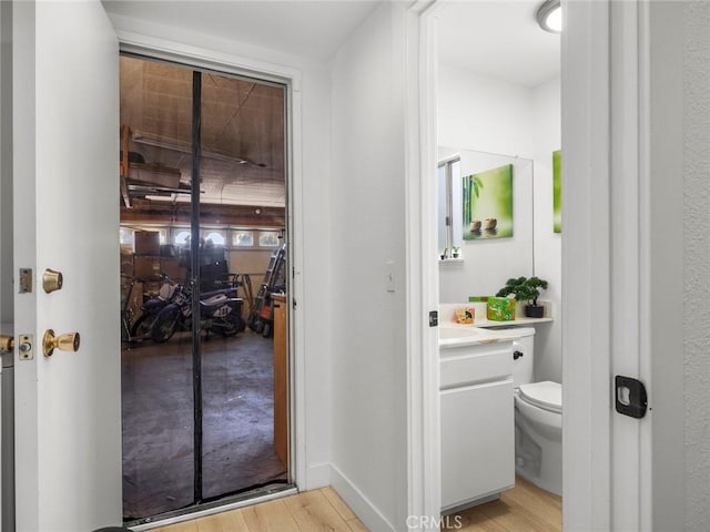 1324 Windermere Ct, Palmdale, CA 93551 - bathroom featuring vanity and wood finished floors
