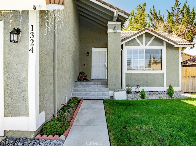 1324 Windermere Ct, Palmdale, CA 93551 - entrance to property featuring stucco siding and a tiled roof