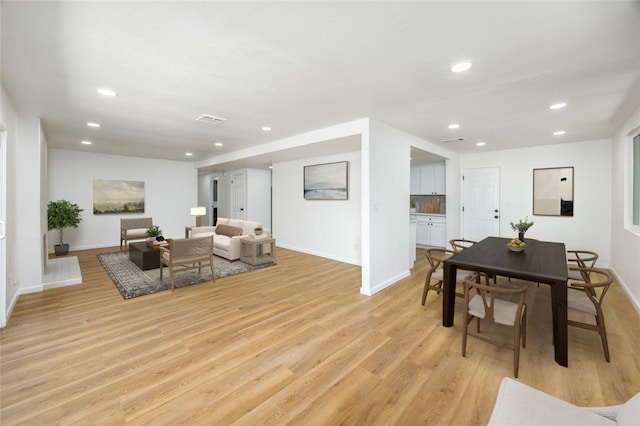 733 S Grove St, Redlands, CA 92374 - living area featuring recessed lighting and light wood-style flooring