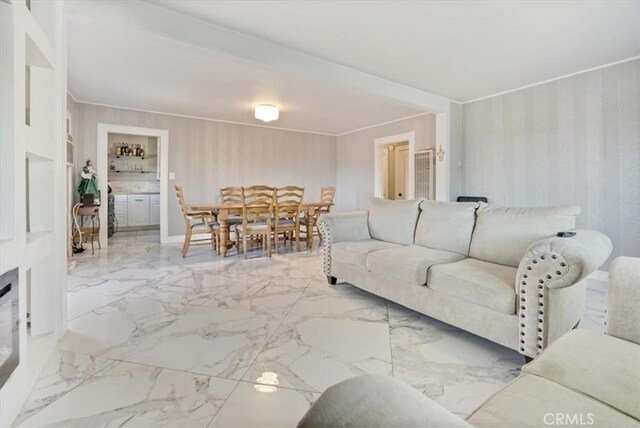 6093 Troth St, Jurupa Valley, CA 91752 - living area with marble finish flooring