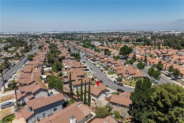 14791 Mountain High Dr, Fontana, CA 92337 - aerial overview of property's location with nearby suburban area and mountains