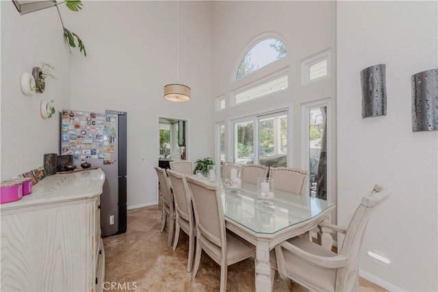5560 Via Cantada, Yorba Linda, CA 92887 - dining space featuring a high ceiling and plenty of natural light