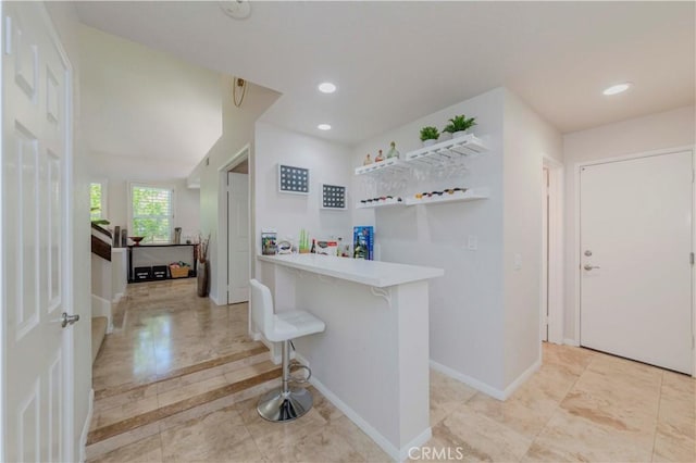 5560 Via Cantada, Yorba Linda, CA 92887 - interior space with recessed lighting and a bar