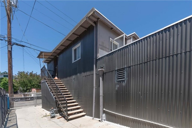 285 W 9th St, San Pedro, CA 90731 - gate featuring stairs