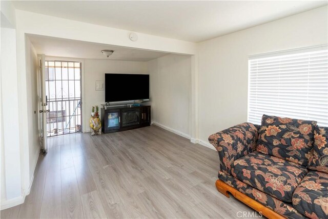 285 W 9th St, San Pedro, CA 90731 - living room with light wood-style floors