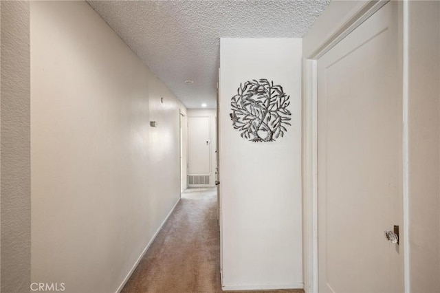 19309 Flowers Ct, Newhall, CA 91321 - corridor with a textured ceiling and carpet floors