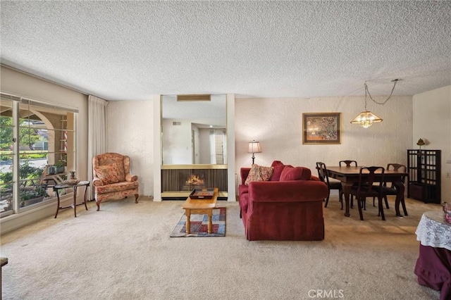 19309 Flowers Ct, Newhall, CA 91321 - living room with a textured ceiling and carpet