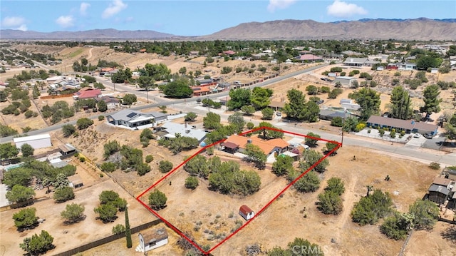 7390 Chase Ave, Hesperia, CA 92345 - view of property location with mountains and property parcel outlined